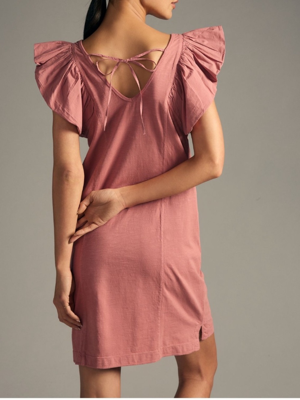 Daily Practice by Anthropologie Flutter-Sleeve
Tee Dress XS anthro cotton